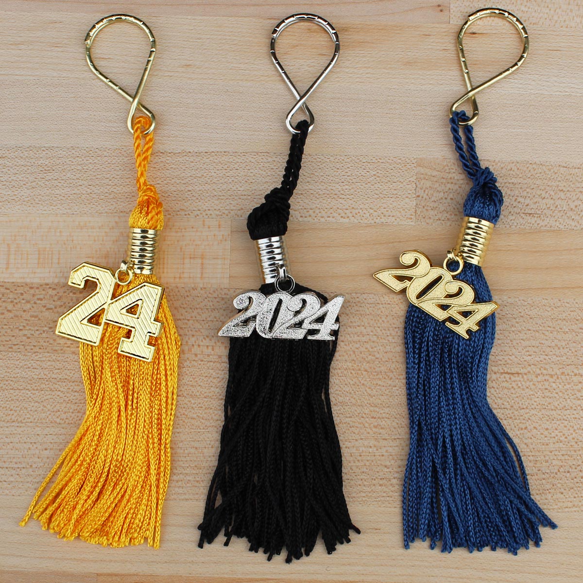 Silver Stacked Tassel Date Charm Year 2023
